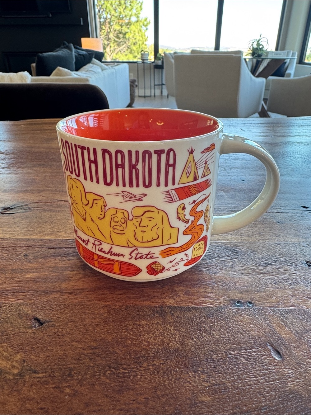 South Dakota Been There Series Mug - orange Interior